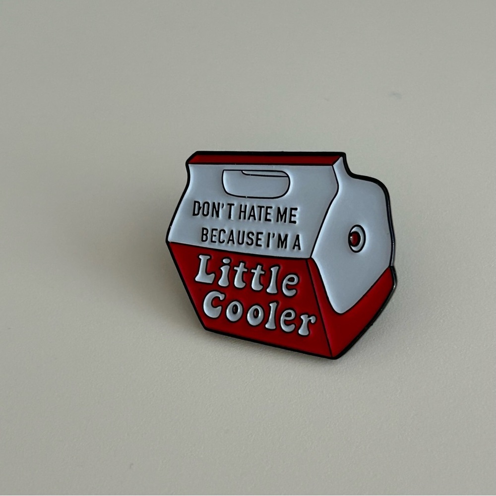 Cute Cooler Enamel Pin- Decorate your jeans jacket! - Picture 3 of 9